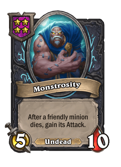 Monstrosity Hearthstone kártya
