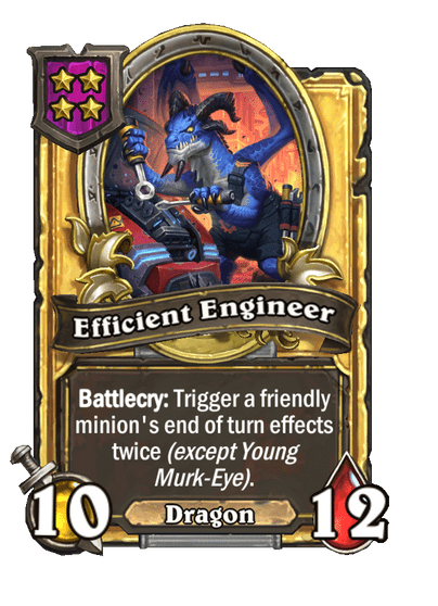 Efficient Engineer Hearthstone kártya