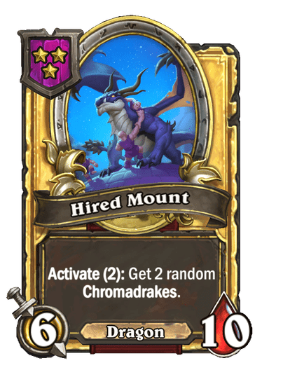 Hired Mount Hearthstone kártya