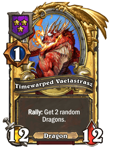 Timewarped Vaelastrasz Hearthstone kártya