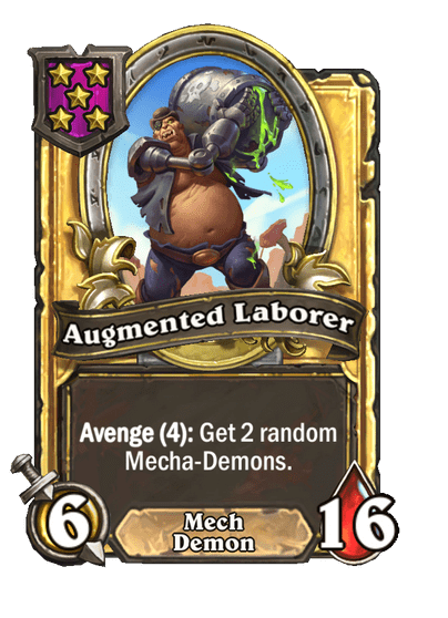 Augmented Laborer Hearthstone kártya