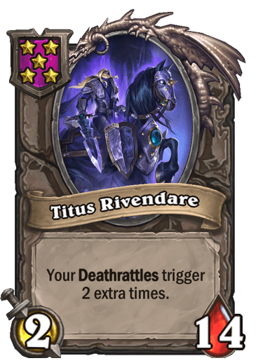 Titus Rivendare Hearthstone kártya