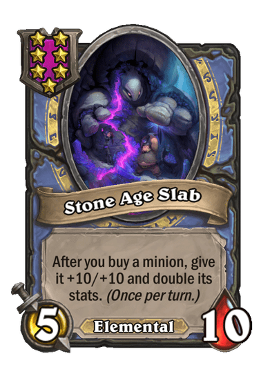Stone Age Slab Hearthstone kártya