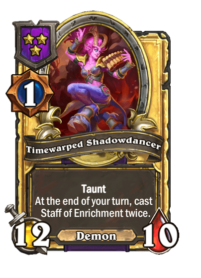 Timewarped Shadowdancer Hearthstone kártya