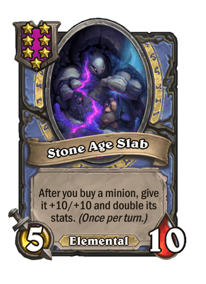 Stone Age Slab Hearthstone kártya