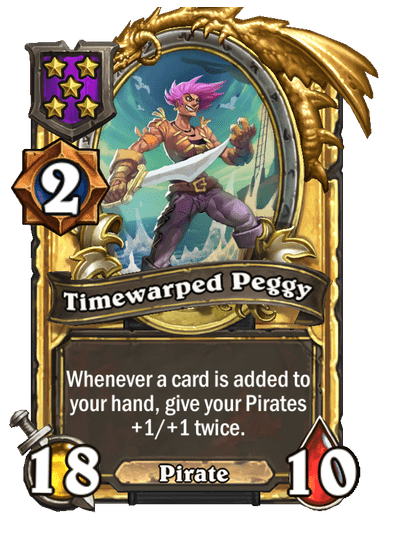 Timewarped Peggy Hearthstone kártya