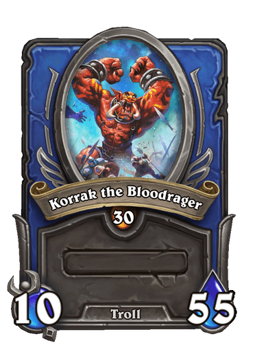 Korrak the Bloodrager Hearthstone kártya