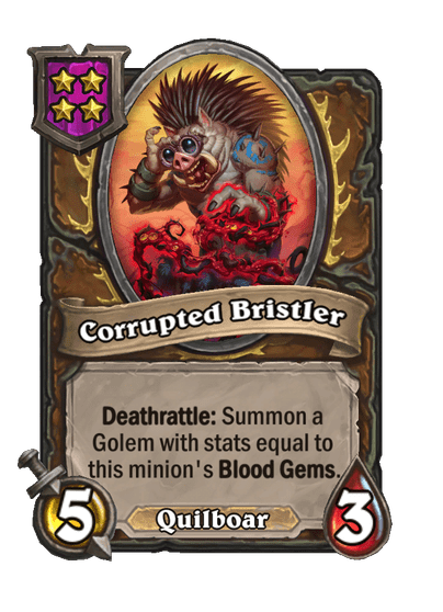Corrupted Bristler Hearthstone kártya