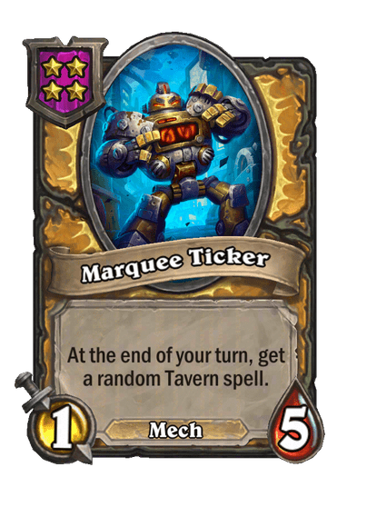 Marquee Ticker Hearthstone kártya