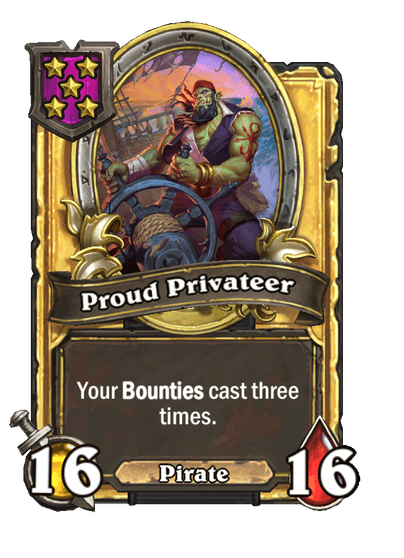 Proud Privateer Hearthstone kártya