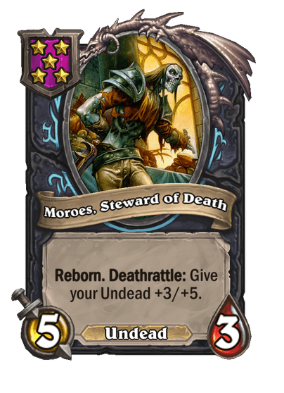 Moroes, Steward of Death Hearthstone kártya