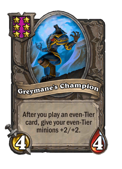 Greymane's Champion Hearthstone kártya