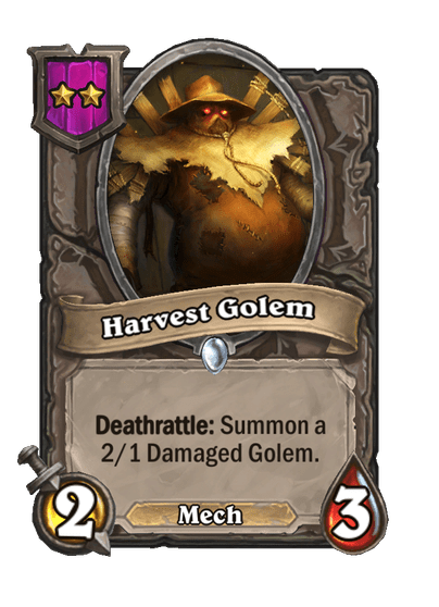 Harvest Golem Hearthstone kártya