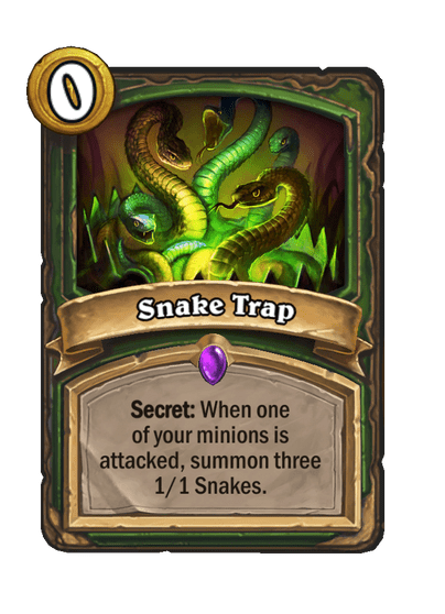 Snake Trap Hearthstone kártya