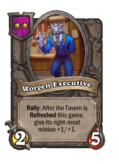 Worgen Executive Hearthstone kártya