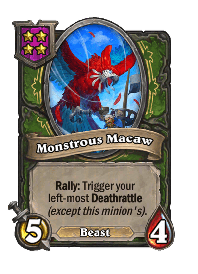 Monstrous Macaw Hearthstone kártya