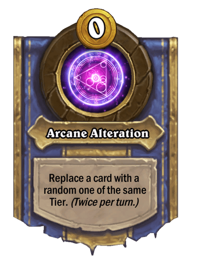 Arcane Alteration Hearthstone kártya