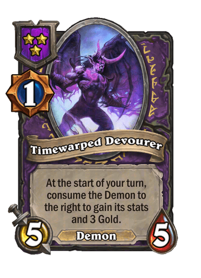 Timewarped Devourer Hearthstone kártya