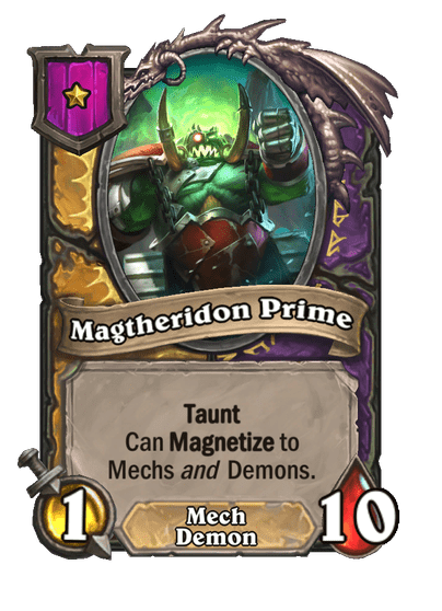 Magtheridon Prime Hearthstone kártya