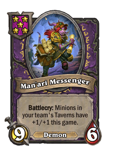 Man'ari Messenger Hearthstone kártya