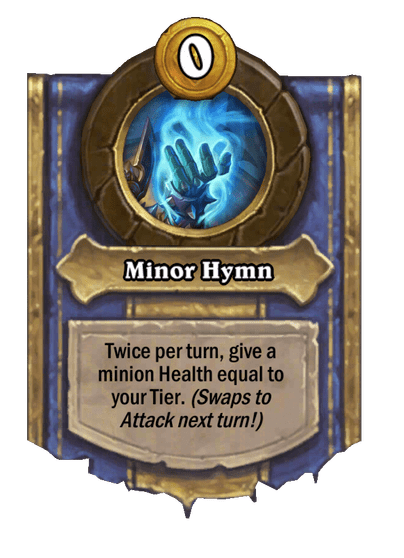 Minor Hymn Hearthstone kártya