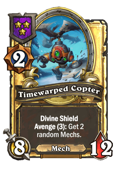 Timewarped Copter Hearthstone kártya