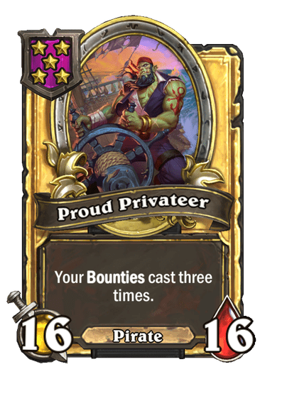 Proud Privateer Hearthstone kártya