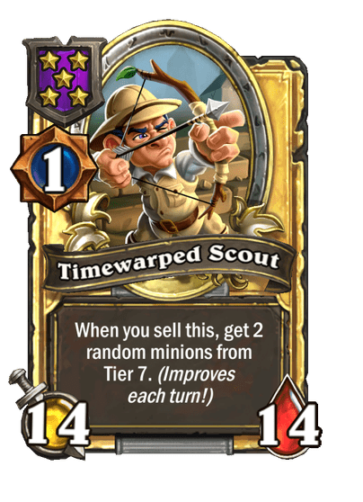 Timewarped Scout Hearthstone kártya