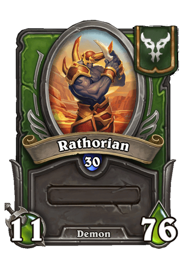 Rathorian Hearthstone kártya