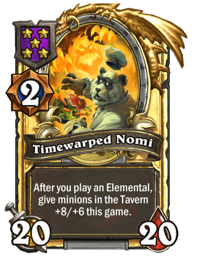 Timewarped Nomi Hearthstone kártya