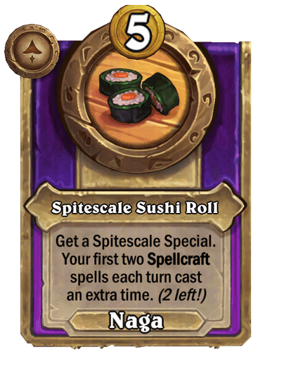 Spitescale Sushi Roll Hearthstone kártya