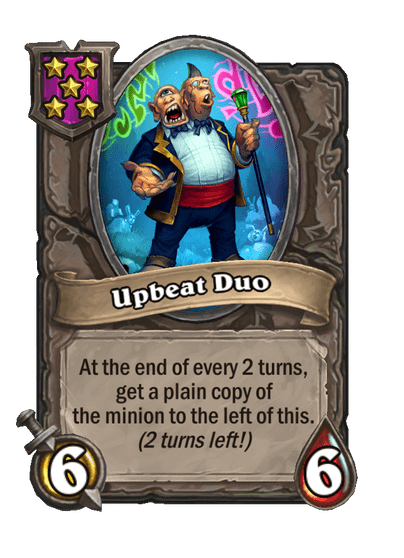 Upbeat Duo Hearthstone kártya
