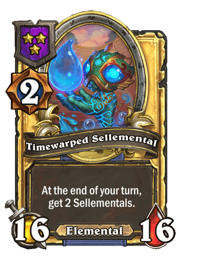Timewarped Sellemental Hearthstone kártya