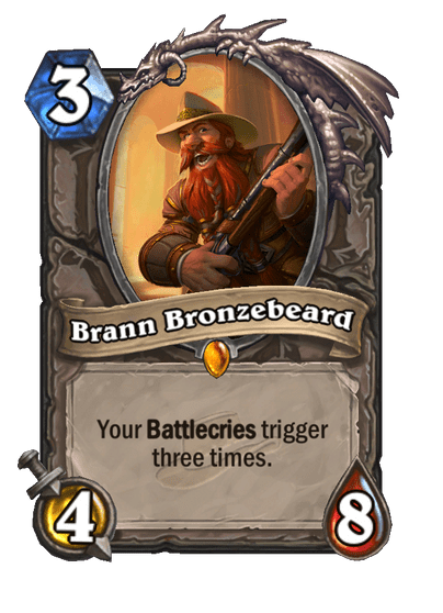 Brann Bronzebeard Hearthstone kártya