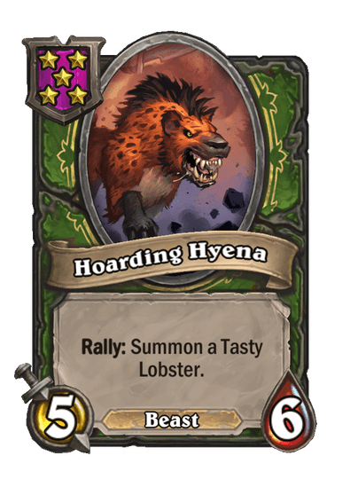 Hoarding Hyena Hearthstone kártya