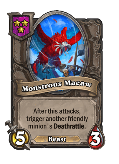 Monstrous Macaw Hearthstone kártya