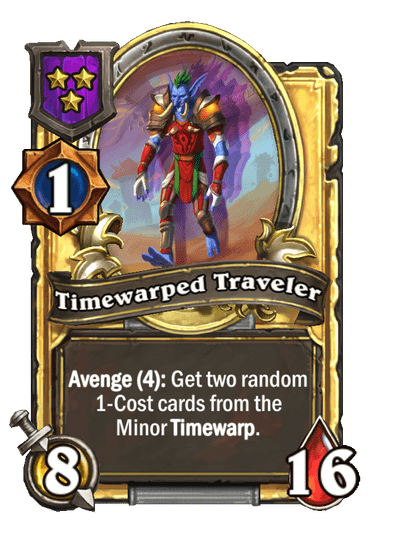 Timewarped Traveler Hearthstone kártya