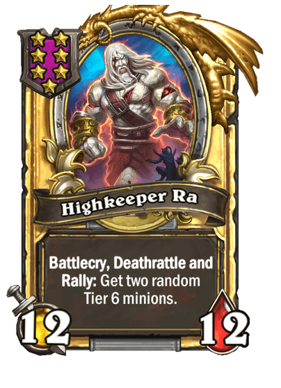 Highkeeper Ra Hearthstone kártya