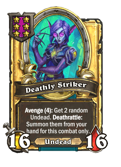 Deathly Striker Hearthstone kártya