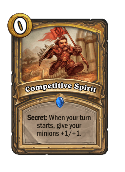 Competitive Spirit Hearthstone kártya