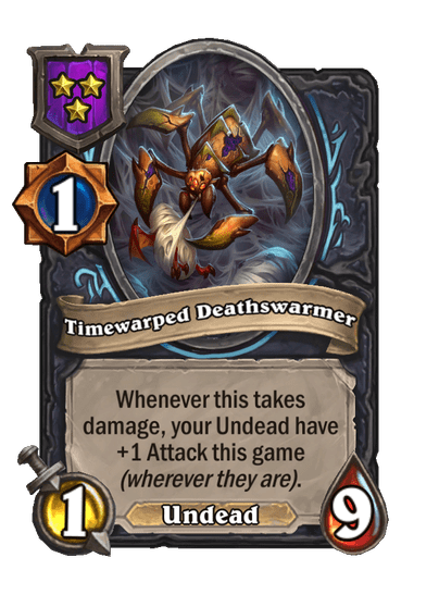 Timewarped Deathswarmer Hearthstone kártya
