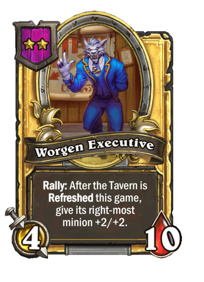Worgen Executive Hearthstone kártya