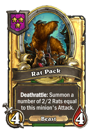 Rat Pack Hearthstone kártya