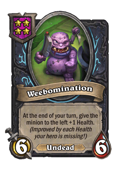Weebomination Hearthstone kártya