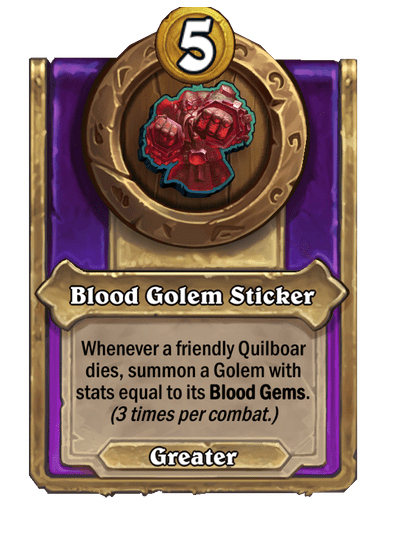 Blood Golem Sticker