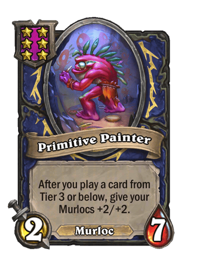 Primitive Painter Hearthstone kártya