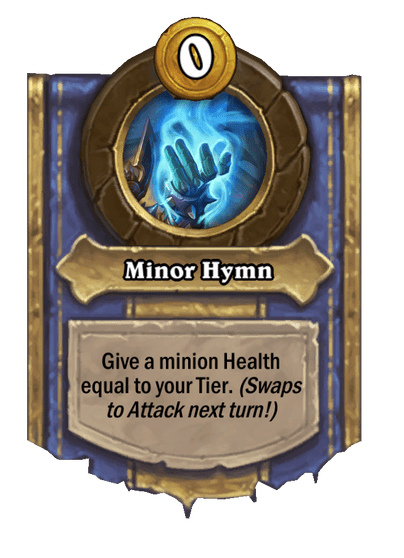 Minor Hymn Hearthstone kártya
