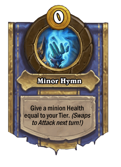 Minor Hymn Hearthstone kártya