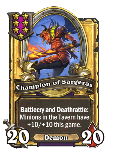 Champion of Sargeras Hearthstone kártya