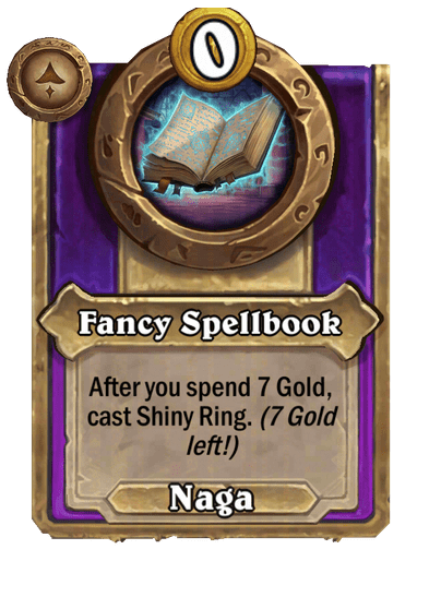 Fancy Spellbook Hearthstone kártya